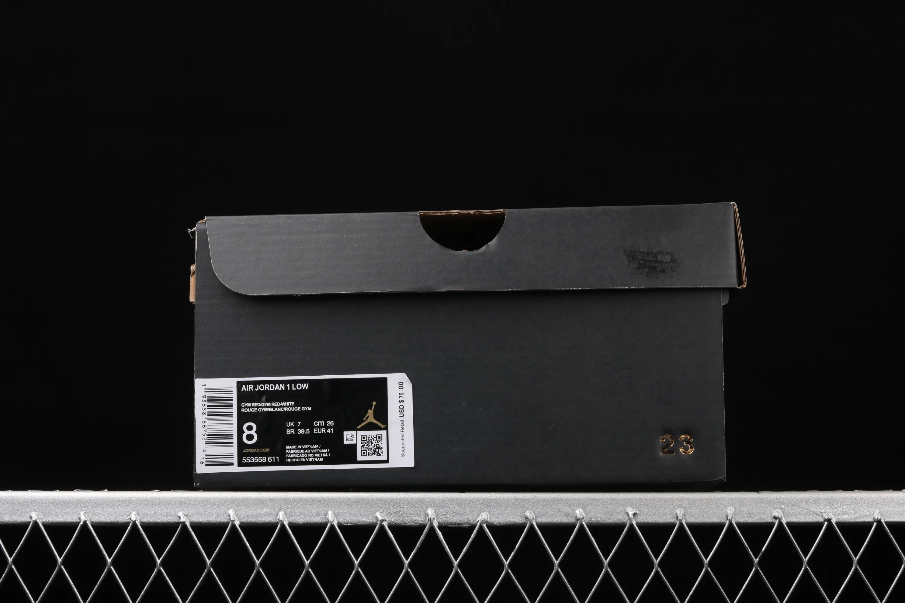 All categories Air Jordan Jordan series basketball shoes Air Jordan 1 Low New version Air Jordan 1 Low AJ1 Joe 1 low top leather white and red cultural and leisure sports sneakers 558553-611
